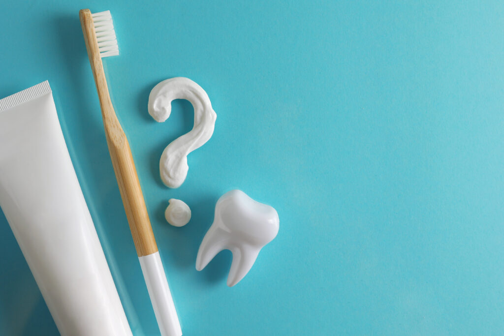 dental tools with a question mark